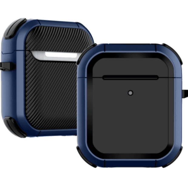 Hard Shell AirPod Gen 1/2 Case Black and Blue
