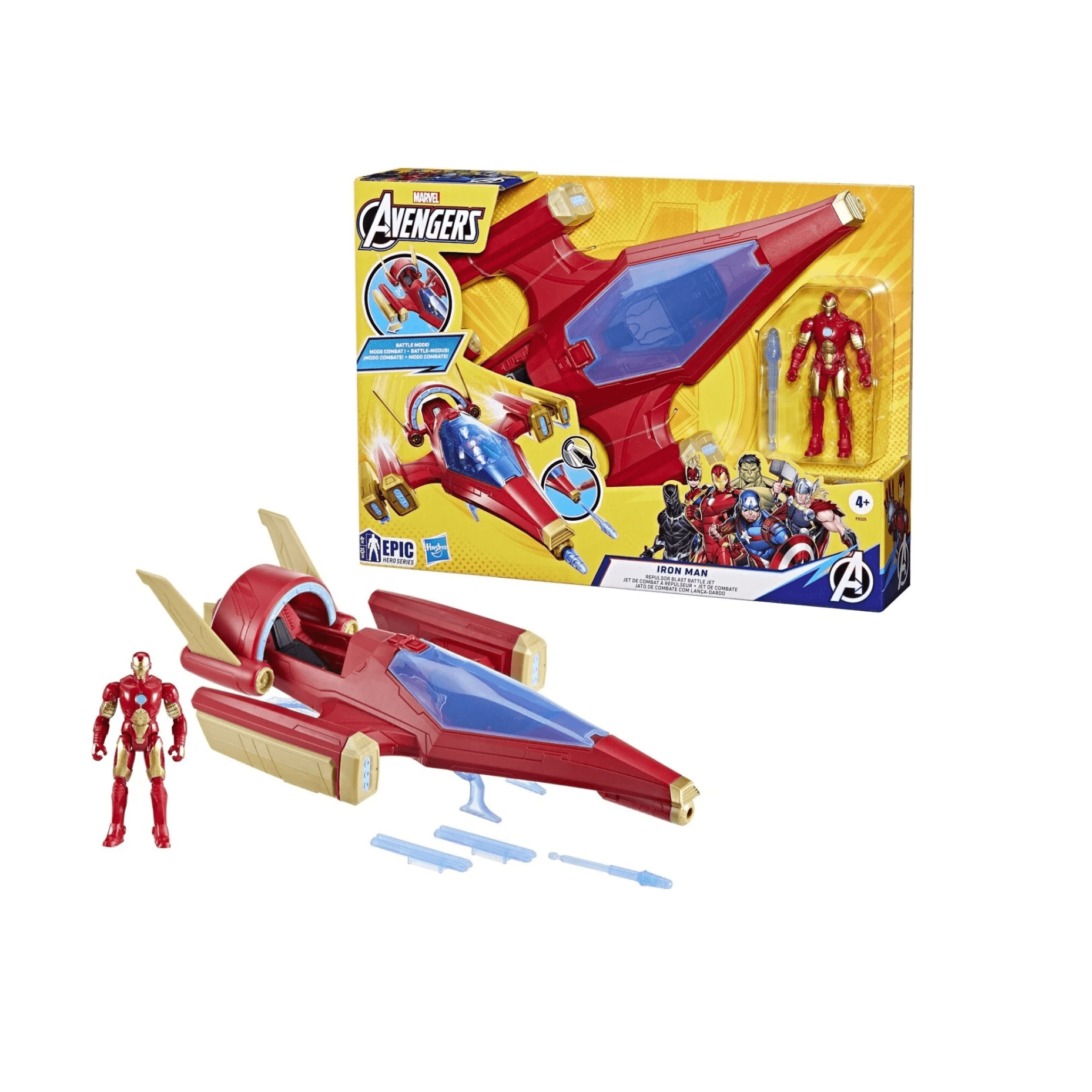 Hasbro Avengers Iron Man Repulsor Blast Battle Jet