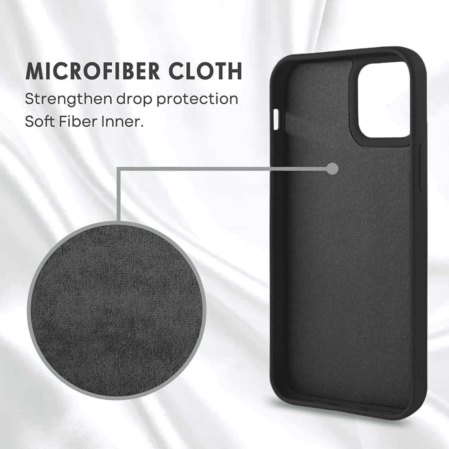 Silicone Case For Iphone 15 Plus (Black)
