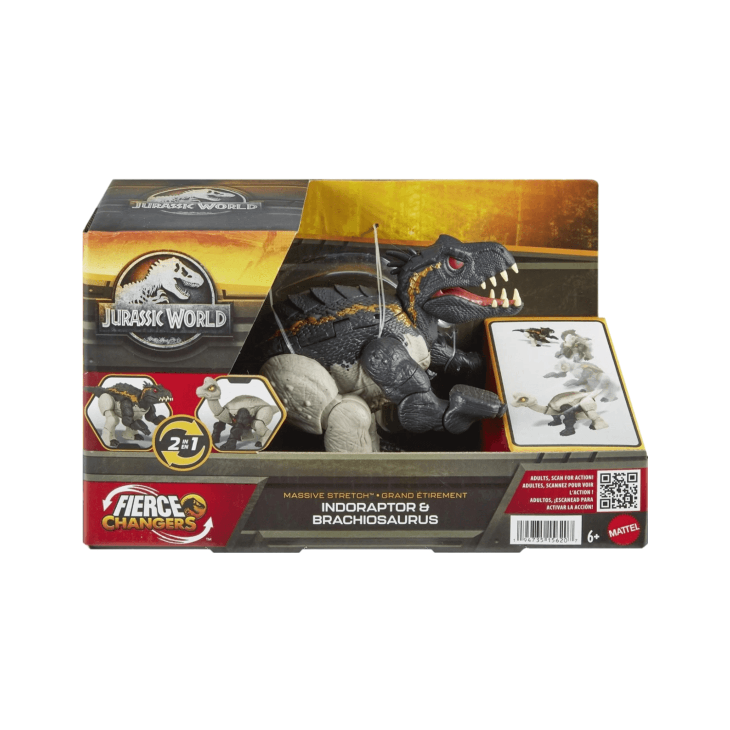 Mattel Jurassic World Fierce Changers - Mega Stretch Assorted