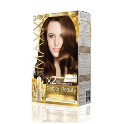 Maxx Golden Beauty Hair Color 7.7 Dark Caramel