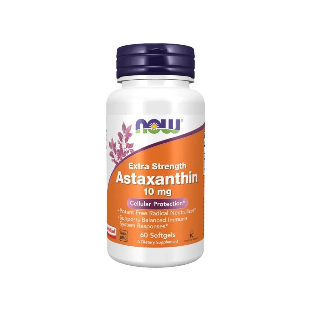 NOW ASTAXANTHIN 10MG 60 SOFTGELS