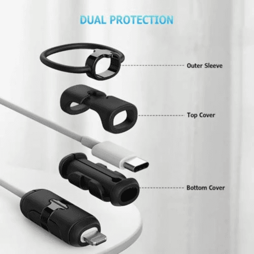 UMUST -Type-C Charging Cable Silicone Protector Case (White)