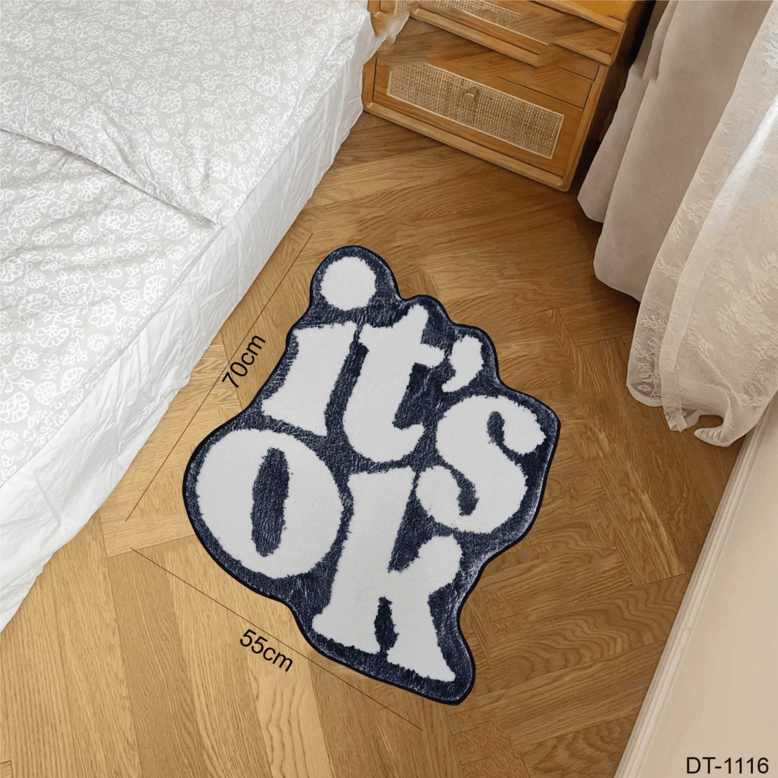 Fluffy It's OK  Rug"DT-1116"