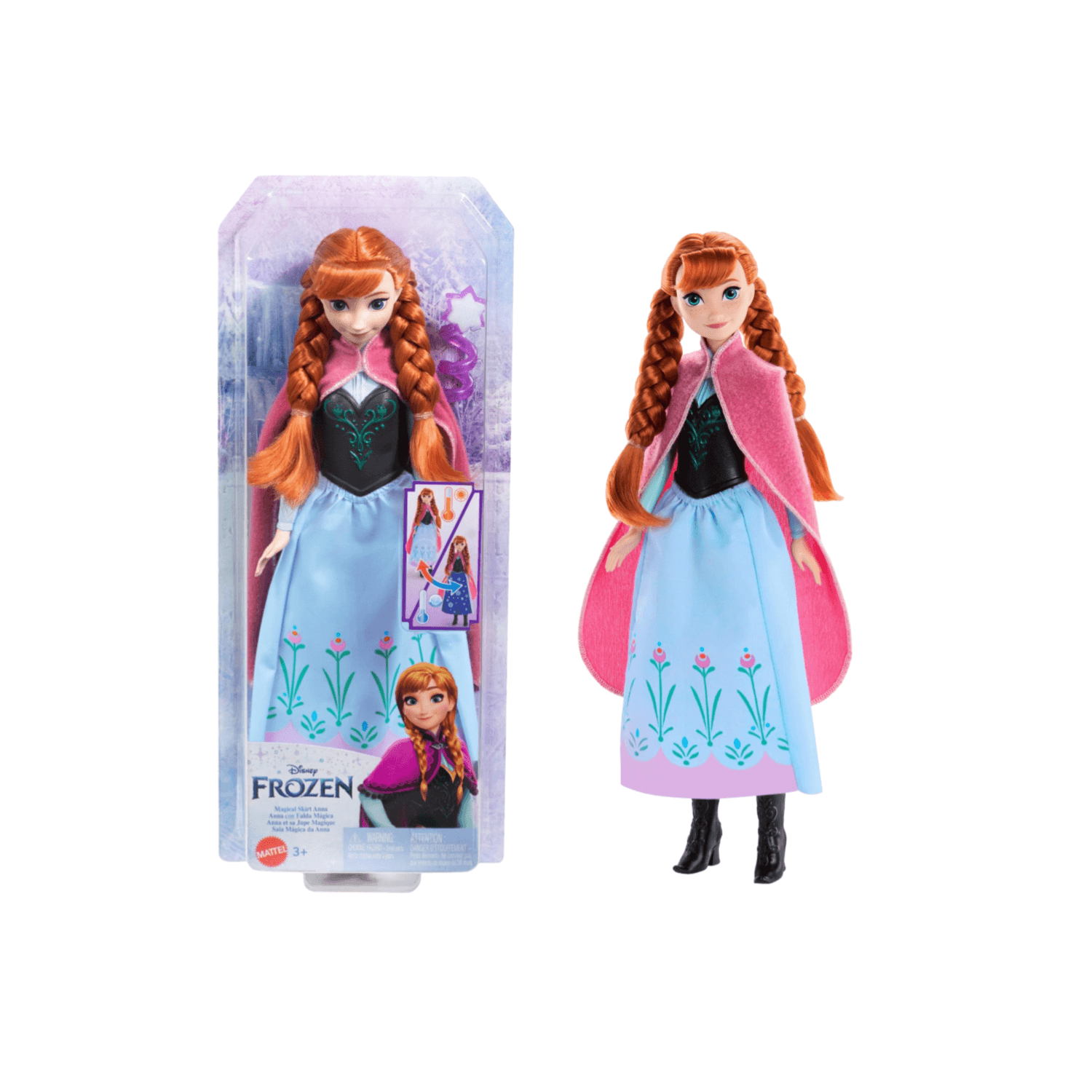 Mattel Disney Frozen Fashion Dolls Anna Magical Skirt