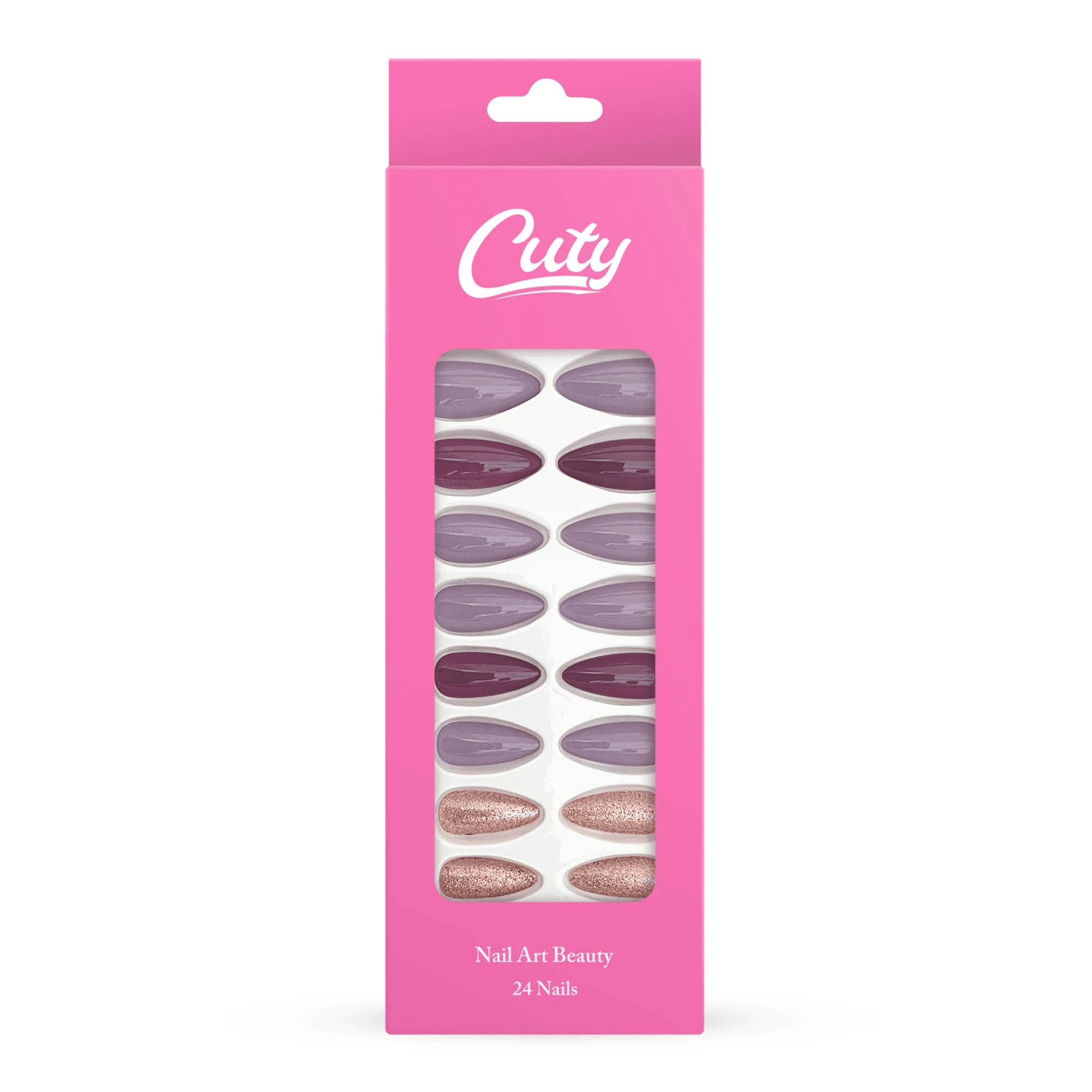 Cuty Nails Set: Nails with Jelly Tape B-11