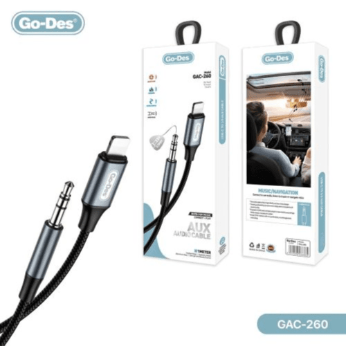 GO-DES AUX AUDIO CABLE FOR LIGHTNING (GAC-260)