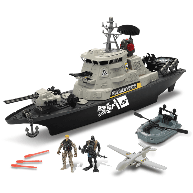 Chapmei Soldier Force Hurricane Battleship Playset
