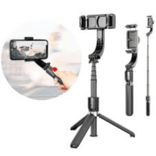 Tripod Gimbal Stabiliser L08 for Smartphone Phone Camera Handle for Selfie Stick Bluetooth Remote Control
