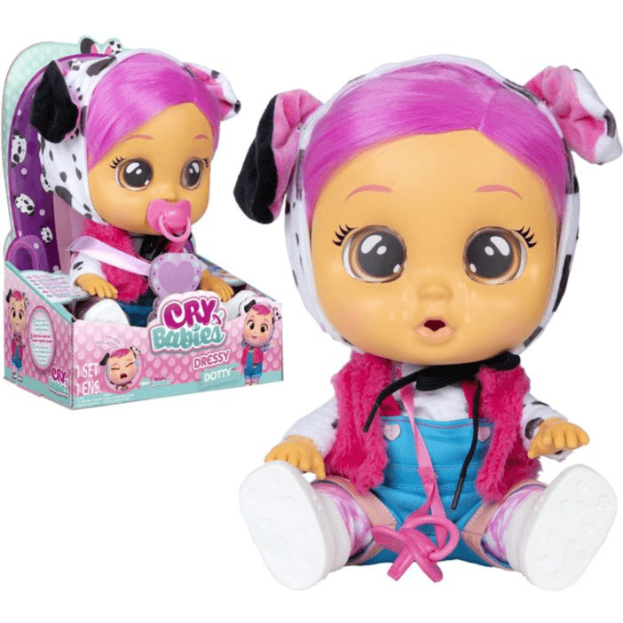 IMC Toys - Interactive (30 Cm) Cry Babies Dressy Dotty