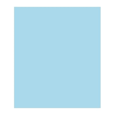Big Chart Paper 50x70cm 1Pc - Light Blue 