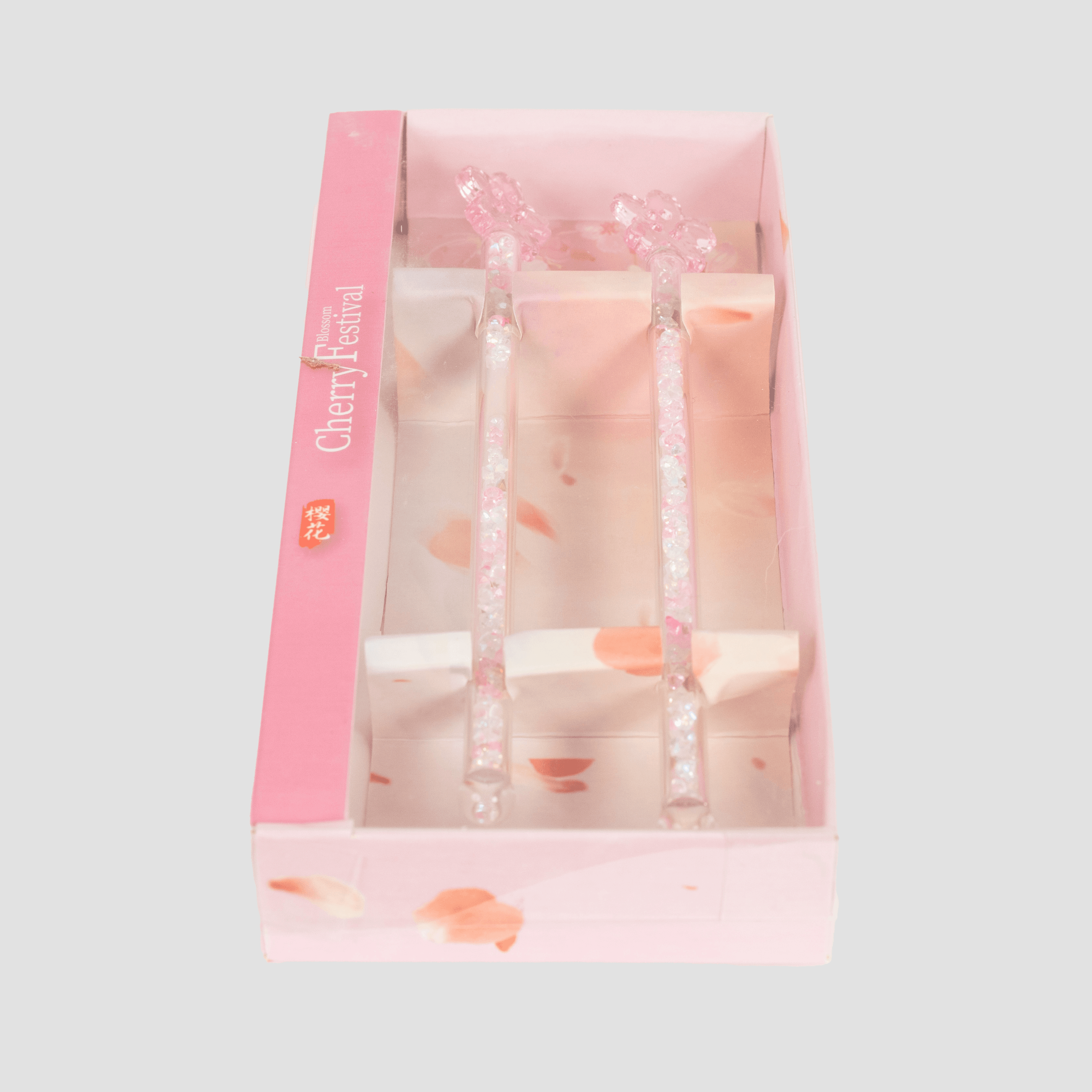 Cherry Blossom Glass Spoons