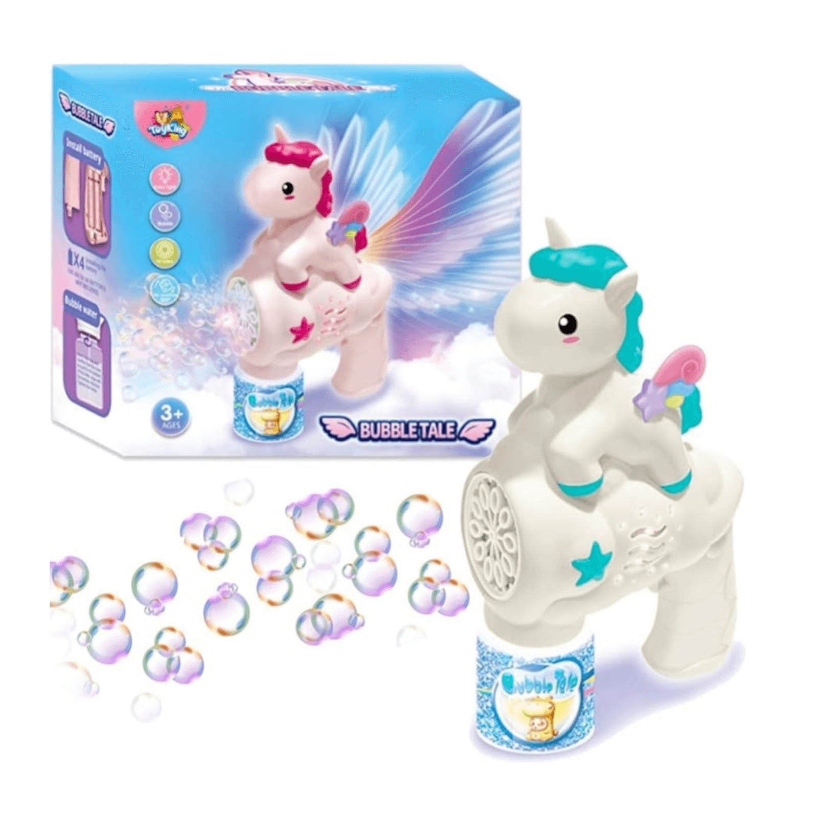 Bubble Gun Machine for Kids Rainbow Horse 333-25