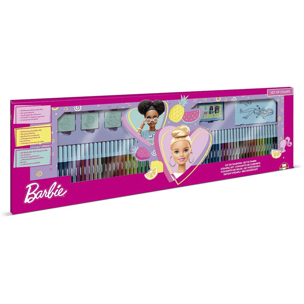 Barbie 60 Felt Tip Pens Set