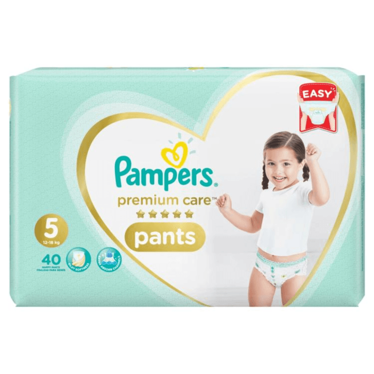 pampers premium care pants size five 12-17KG 40 pants 