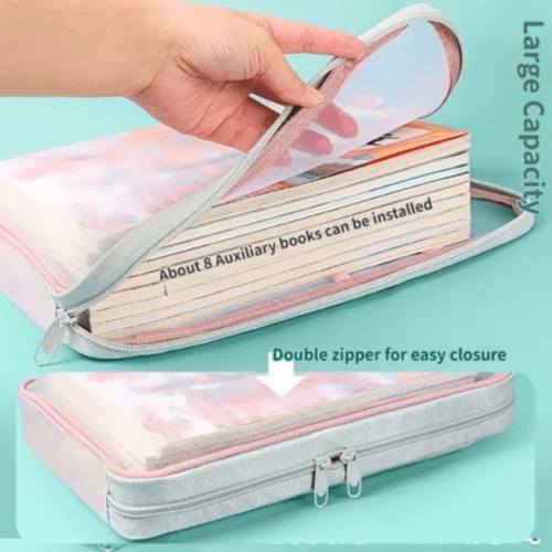4-Pack Durable A4 File Bags with Handle