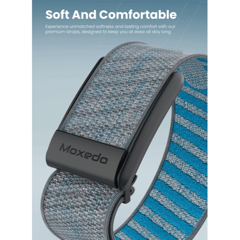 Moxedo WHOOP Fit-Weave Nylon Braided Band -DIAMOND BLUE