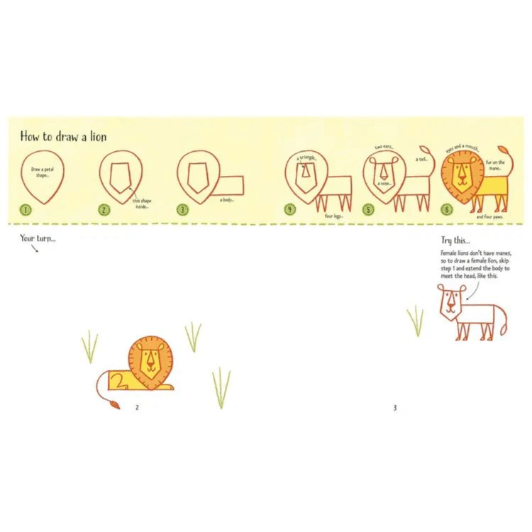 Step-by-Step Drawing Zoo Animals