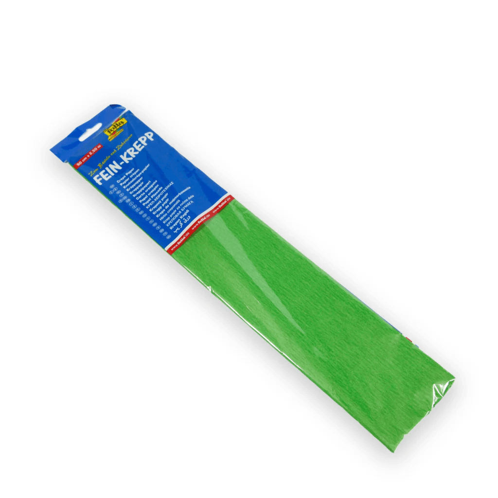 Crepe paper 200x50 cm 1 piece Green color 
