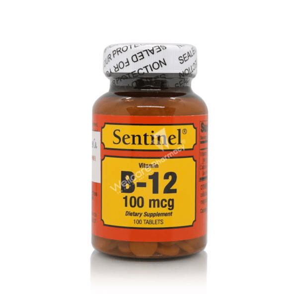 Sentinel Vitamin B-12 100 mcg tab 100s 
