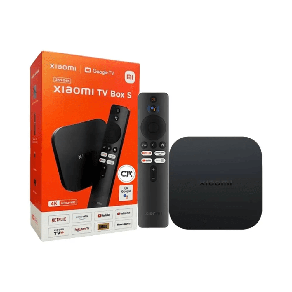 Mi TV BOX S 4K Ultra HD Android Smart Google TV with Bluetooth & IR Voice Remote (2nd Gen) -  Xiaomi Mi 