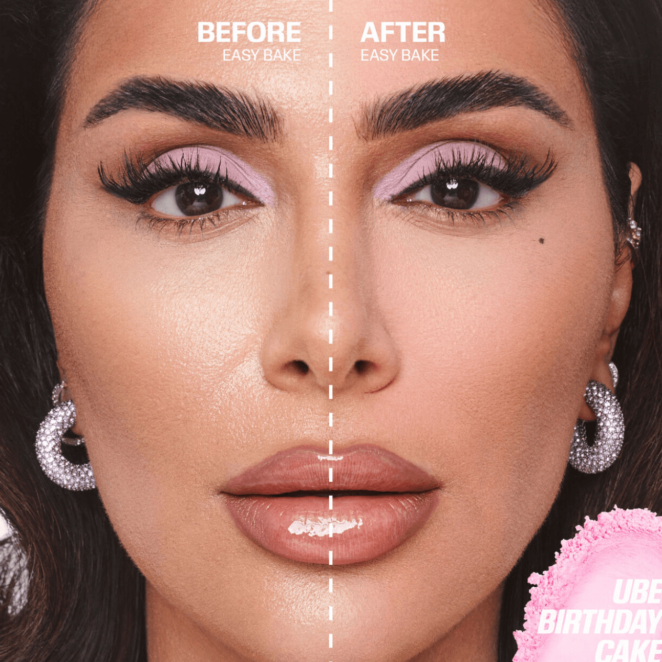 HUDA BEAUTY Easy Bake Loose Baking & Setting Powder - Ube birthday cake