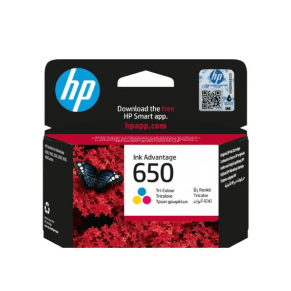 HP 650 Tri Color Original Ink Cartridge