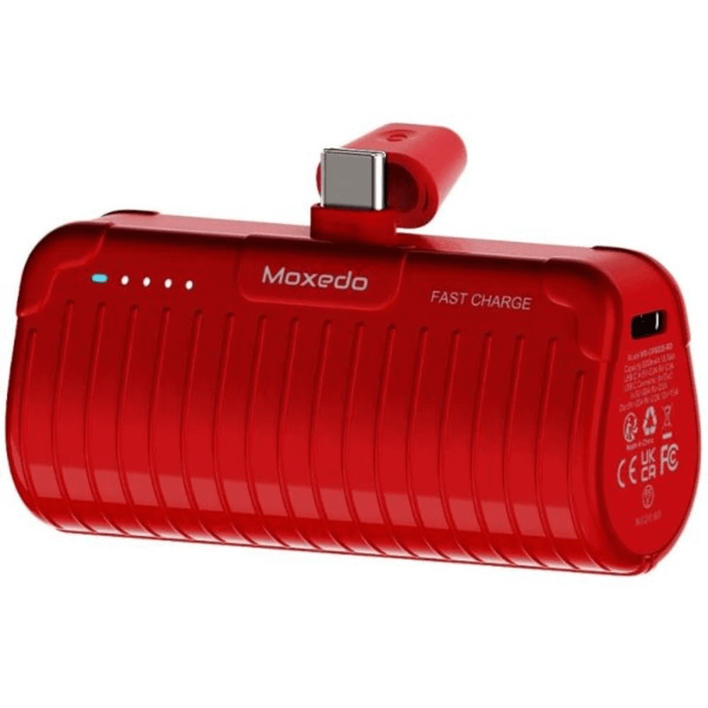 "Moxedo Capsule Mini Power Bank 5000mAh Red MX-CPB025-RD "