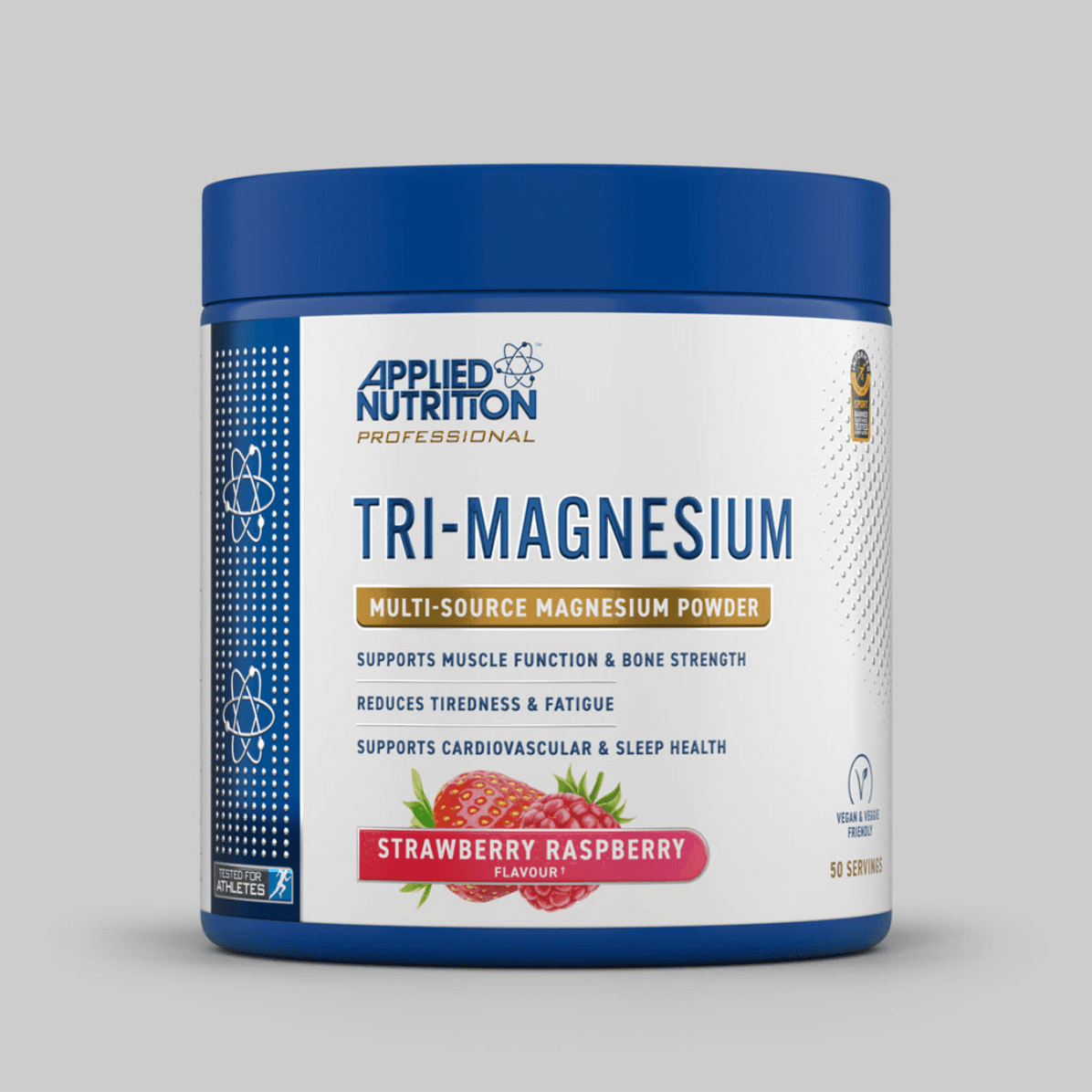 APPLIED NUTRITION, TRI-MAGNESIUM, 30 SERVING X 300 MG, STRAWBERRY RASPBERRY