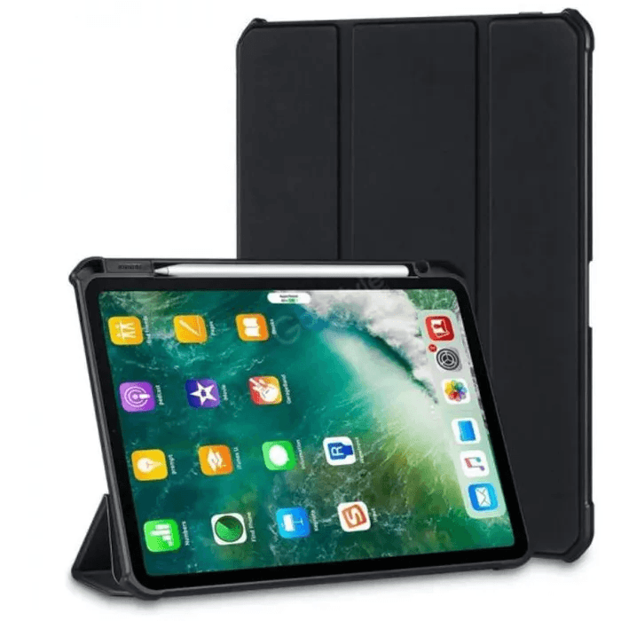 iPad 10th Gen 10.9' (2022) Folding Case with Pen Slot Desing BLACK - XUNDD