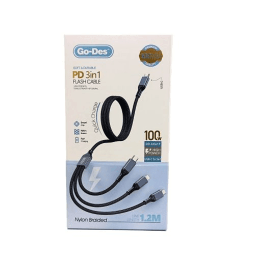 GO-DES PD 3 IN 1 FLASH CABLE (GD-UC617)