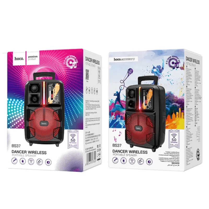 Dancer Wireless Outdoor Bluetooth Speaker with Wired Microphone - Hoco BS37