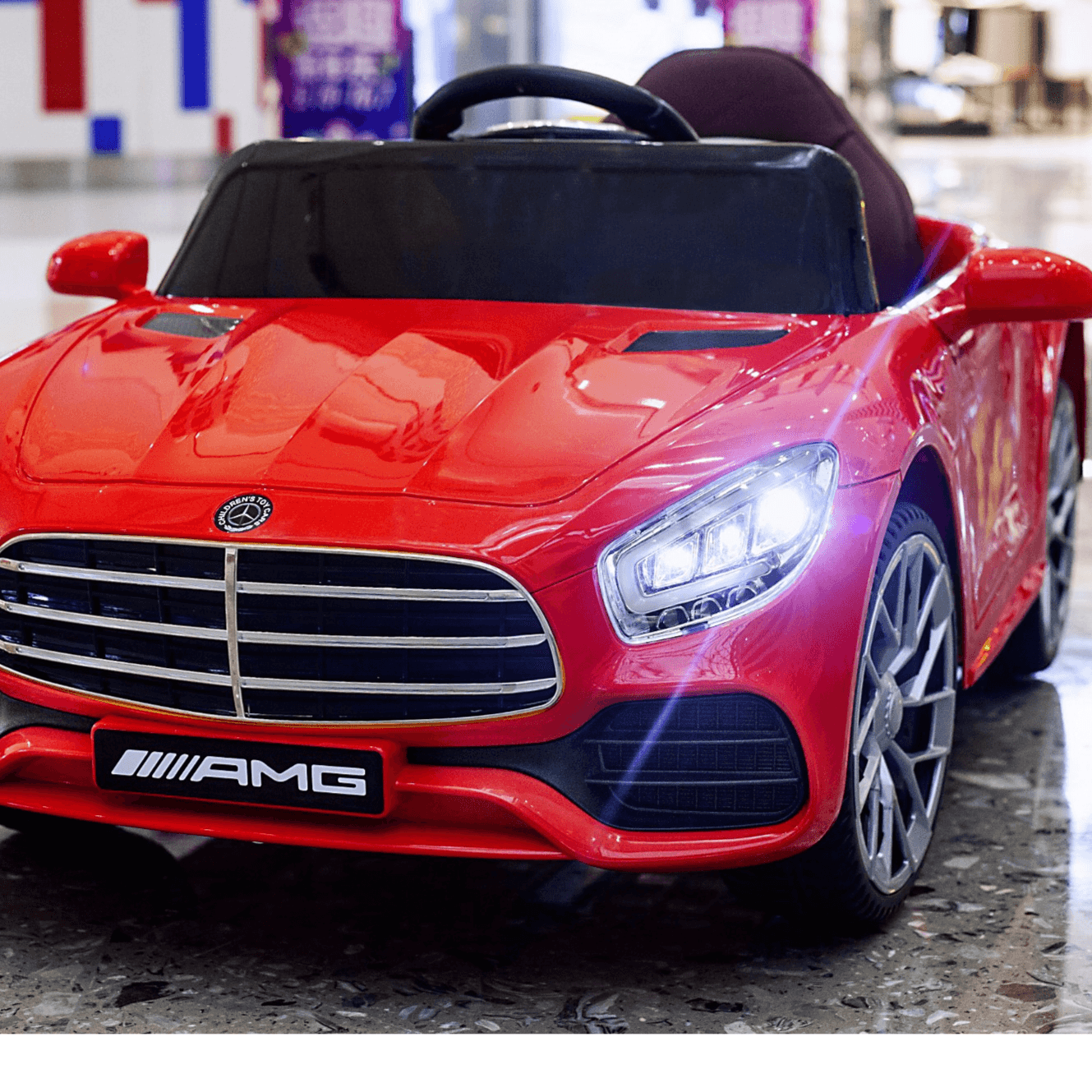 Kids Electric Ride On Car  Mercedes GTR AMG (Red)