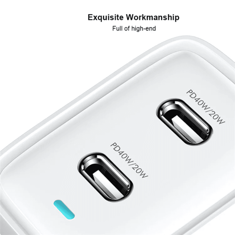 Dual USB - C GaN Power Adapter  40W - Xundd Xdch-043