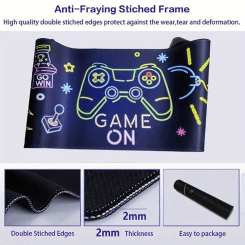 FoBianJie Large Gaming Mouse Pad - XL Extended, Non-Slip Rubber Base