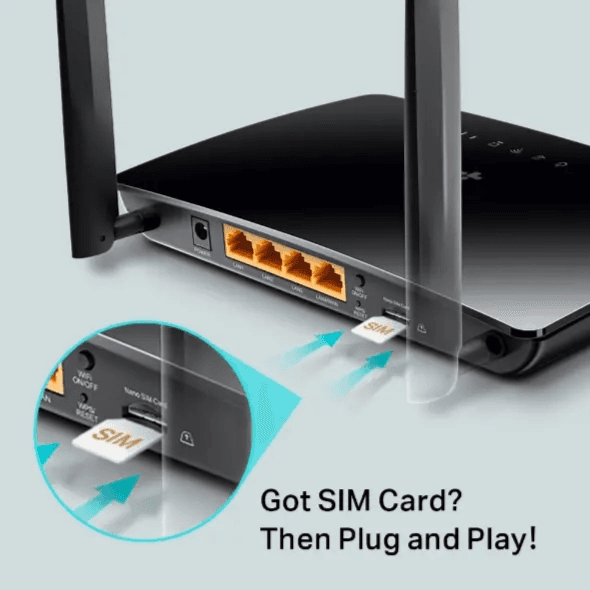TP-Link 4G LTE Wi-Fi Router Wireless 300 Mbps TL-MR6400
