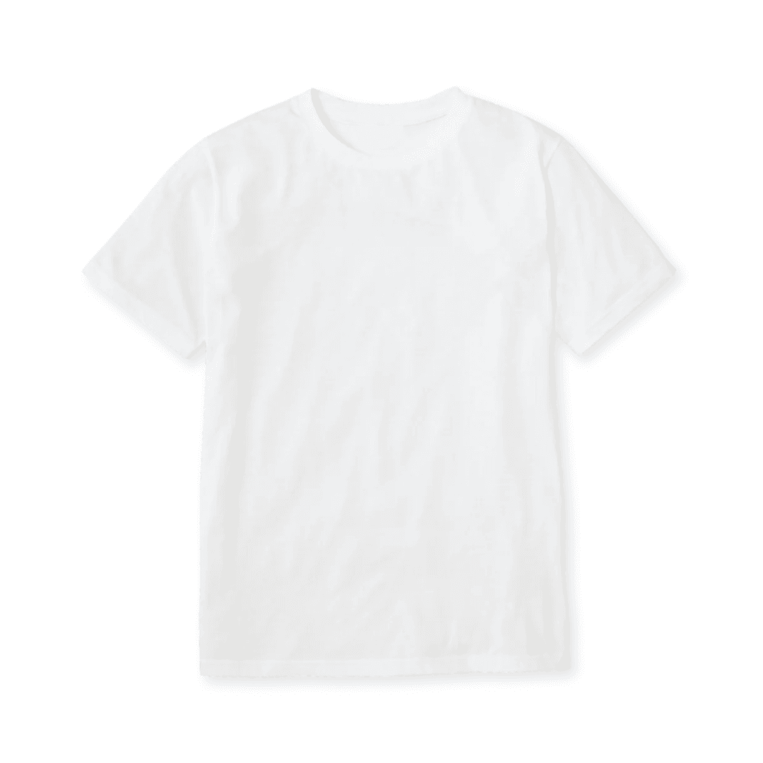 White Crew Neck T-Shirt Classic Kids Basic (Size 30)