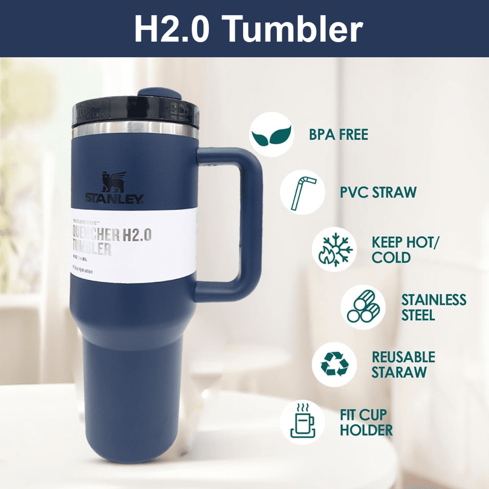Stanley Quencher H2.0 Tumbler 1.18L-Navy Voyage