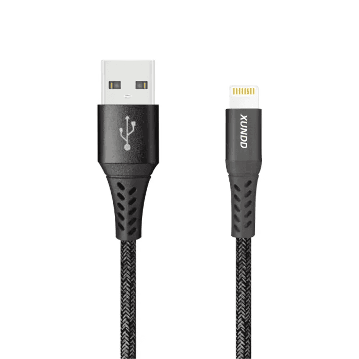 Charging and Data Cable (USB A to Lightning) 3.0A 2 mtr - XUNDD