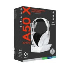 Astro A50 X Wireless Gaming Headset + Base Station, PS5, Xbox, PC - White - Logitech