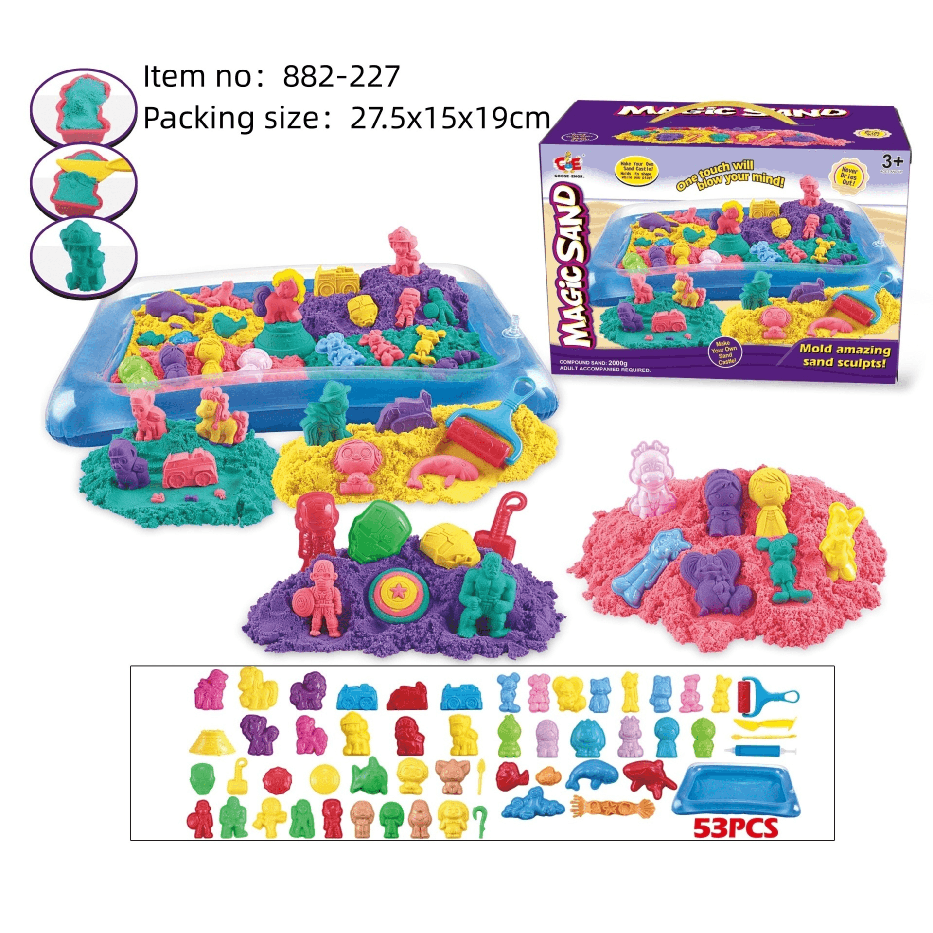 Magic Sand 53 Pcs