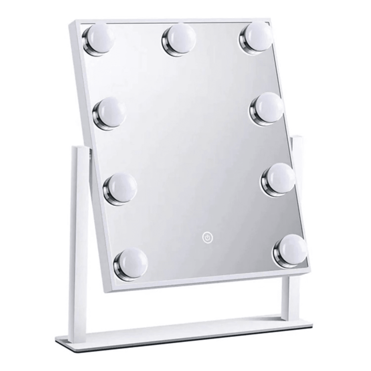 Glam Shine Makeup Mirror 9 LED Lights Green Lion-white