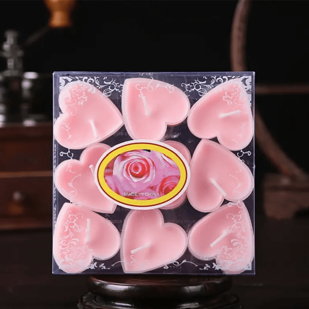 Heart-shaped Candles Box
