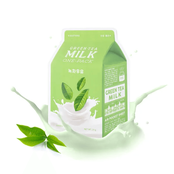 Apieu Green Tea Milk One Pack Mask - 1 Sheet
