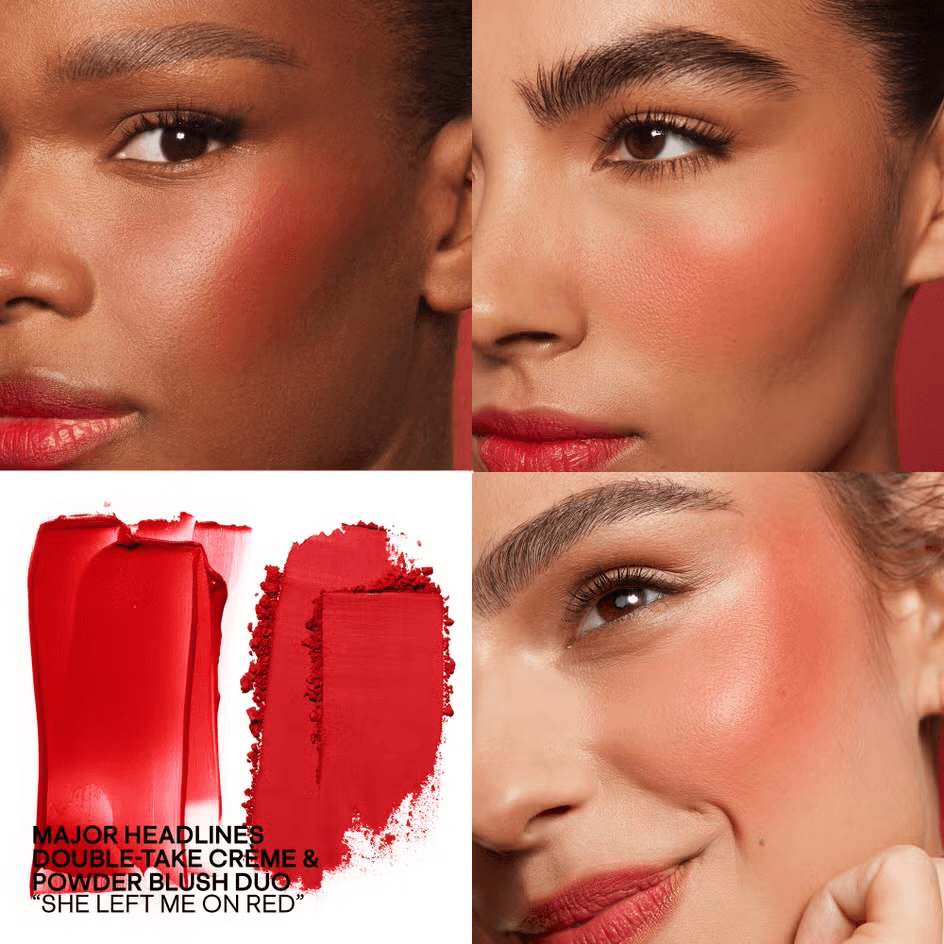 Patrick Ta - Major Headlines Double-take Cream & Powder Blush Duo - She Left Me On Red