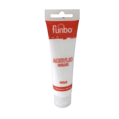 Funbo Acrylic colour Titanium White   100 ml