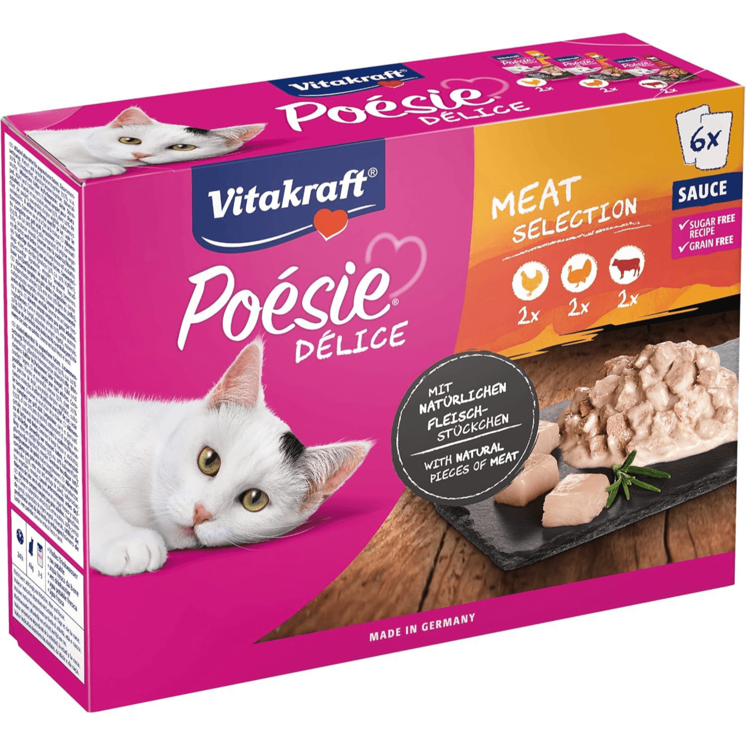 Vitakraft Poesie Delice Meat Selection Sauce (2X85G) x3