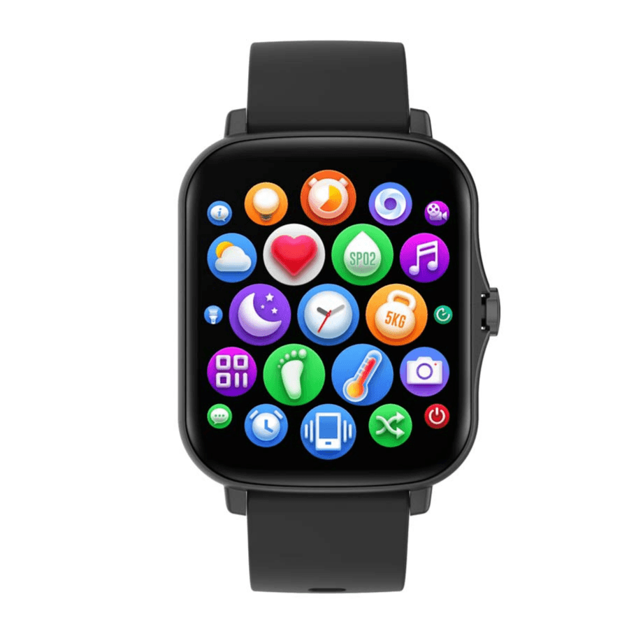 G4 Music Smart Watch – Black Silicon Strap