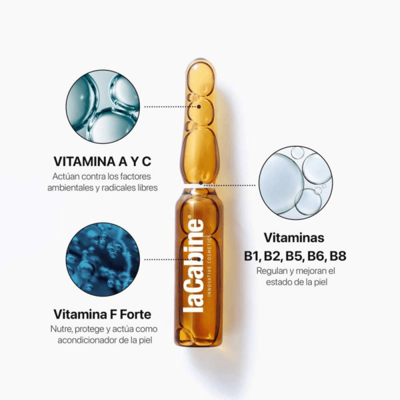 LaCabine Multi-Vitamin Highly concentrated facial ampoules to keep healthy & nourished skin 10ampoules*2ml