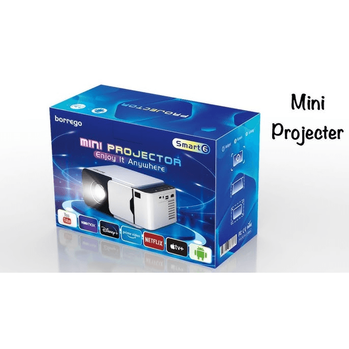 borrego Smart 6 MINI PROJECTOR Enjoy It Anywhere